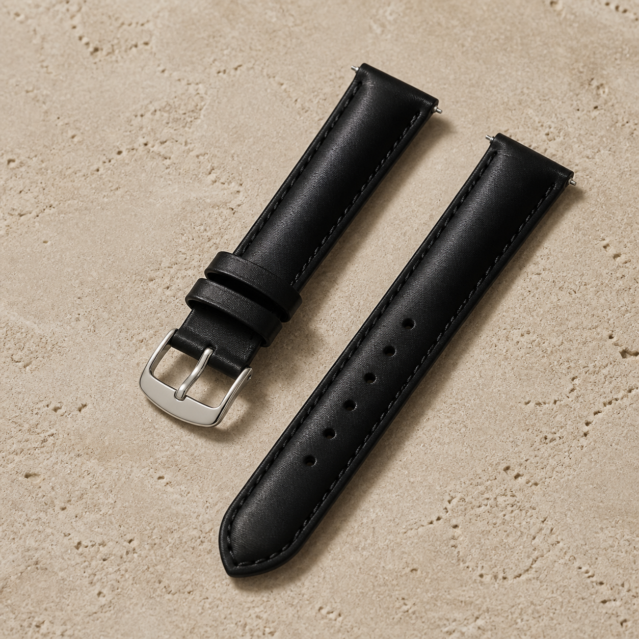 Versiane Black Satin Watch Strap
